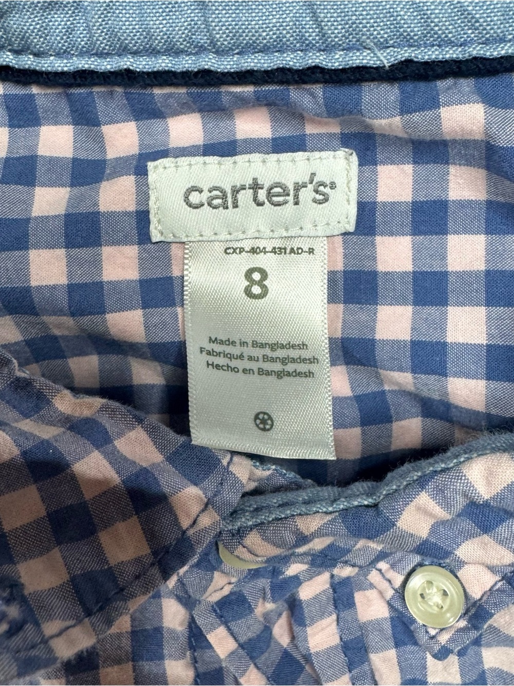 Boys Size 8 Button Down Shirt Lot Carter’s IZOD Class Club Plaid 4 Pc - Picture 12 of 15